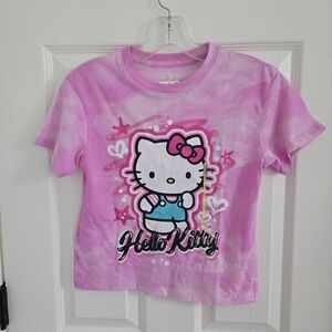 Hello Kitty Pink Tie-Dye Kids Tee